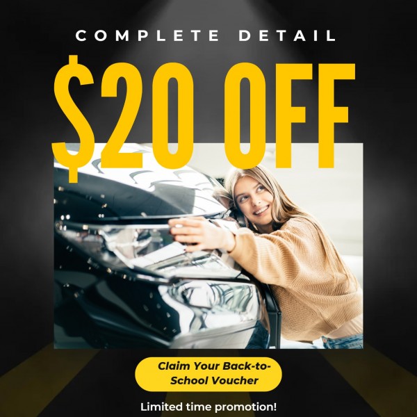 Voucher Button For $20 Off Complete Detail